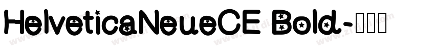 HelveticaNeueCE Bold字体转换